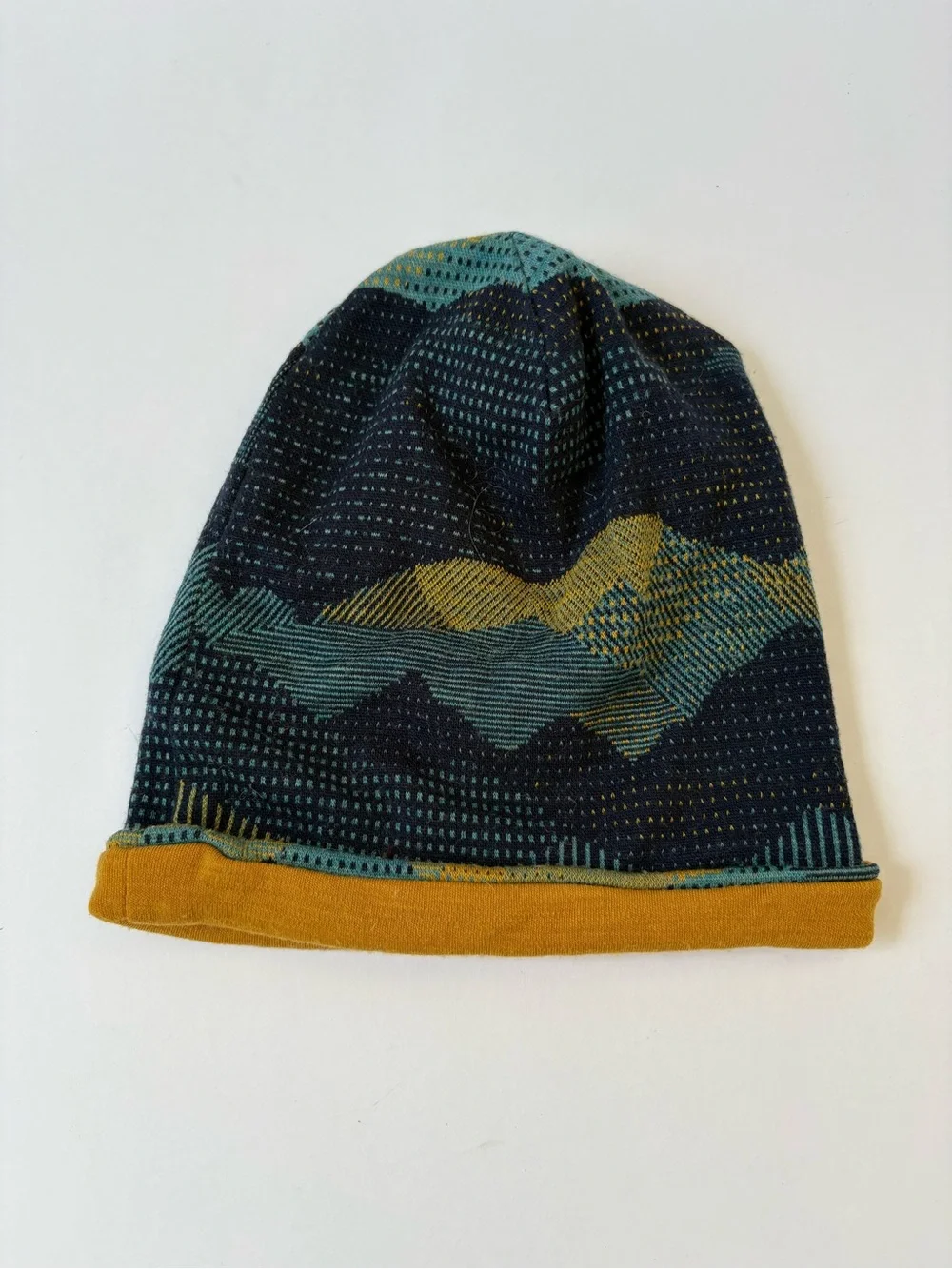 Boys Smartwool Thermal Merino Reversible Cuffed Beanie Hat Blueberry Mountain XL